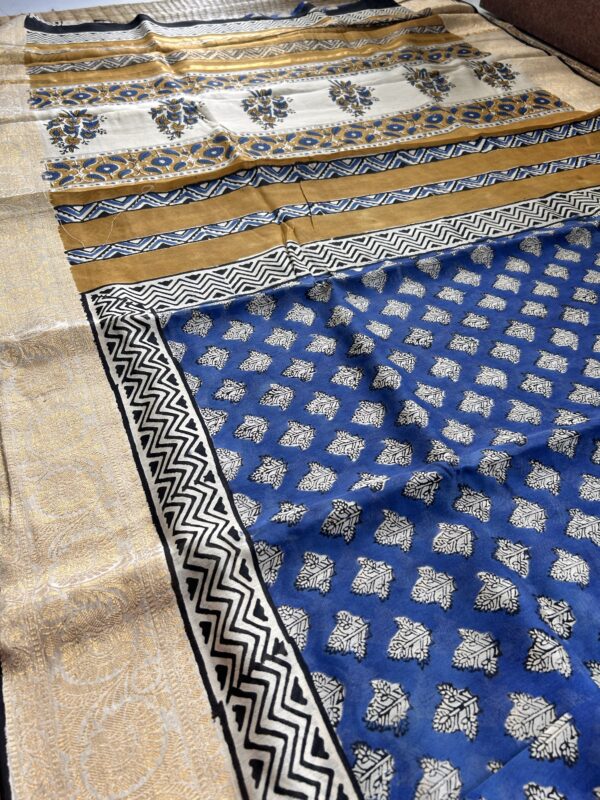 Maheshwari silk by cotton saree - Image 2