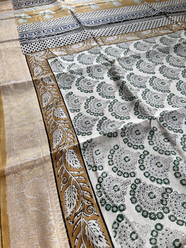 Maheshwari silk by cotton saree