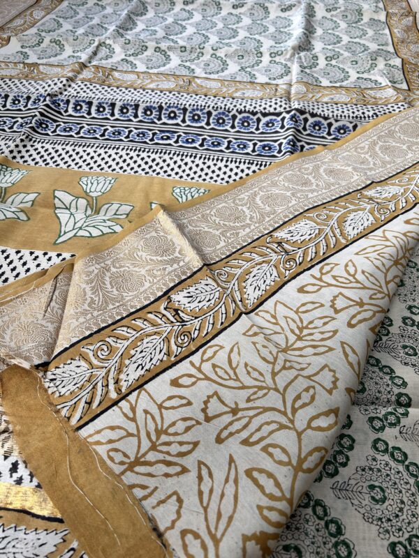 Maheshwari silk by cotton saree - Image 2
